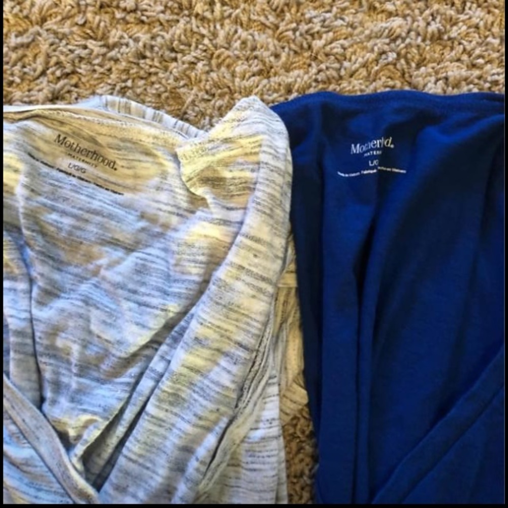 Motherhood Maternity vneck shirts.